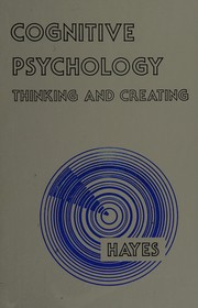 Front cover of Cognitive psychology by Hayes, John R.