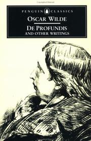 Front cover of De Profundis and Other Writings by Oscar Wilde
