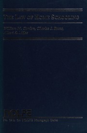 Front cover of The law of home schooling by William MacGuire Gordon