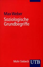 Front cover of Soziologische Grundbegriffe by Max Weber