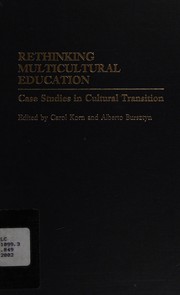 Cover of Rethinking multicultural education by Alberto Bursztyn