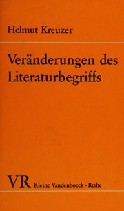 Front cover of Veränderungen des Literaturbegriffs by Helmut Kreuzer