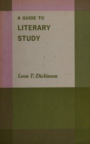 Cover of A Guide to Literary Study by Leon T. Dickinson
