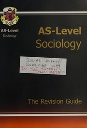 Front cover of AS Sociology (Revision Guide) by Richard Parsons