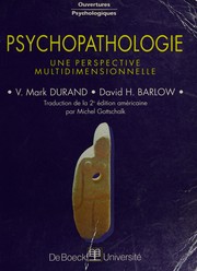 Cover of Abnormal psychology by Vincent Mark Durand