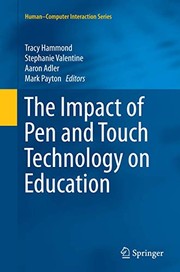Front cover of The Impact of Pen and Touch Technology on Education by Tracy Hammond