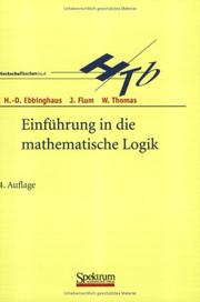 Front cover of Einführung in die mathematische Logik (SAV Mathematik) by Heinz D. Ebbinghaus