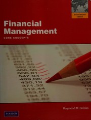 Front cover of Financial management by Raymond Brooks