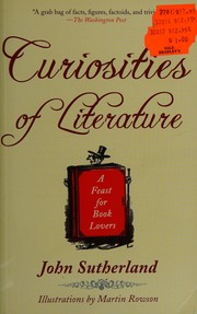 Front cover of Curiosities of literature by John Sutherland