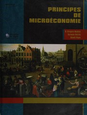Front cover of Principes de microéconomie by Germain Belzile