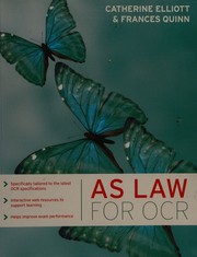 Cover of AS law for OCR by Catherine Elliott