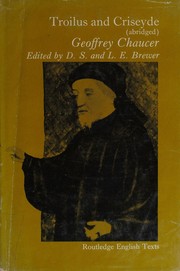 Front cover of Troilus and Criseyde by Geoffrey Chaucer