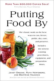 Cover of Putting food by by Janet C. Greene