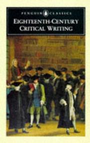 Cover of Augustan critical writing by David Womersley