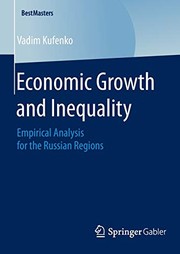 Front cover of Economic Growth and Inequality by Vadim Kufenko