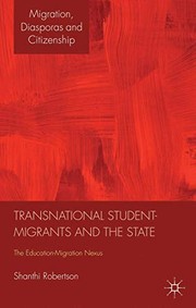 Front cover of Transnational Student-Migrants and the State by Shanthi Robertson