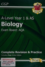 Front cover of A-Level year 1 & AS biology exam board by Rachael Rogers