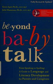 Cover of Beyond baby talk by Kenn Apel