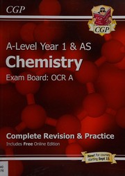 Front cover of A-Level year 1 & AS chemistry by Katie Braid