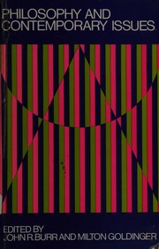 Cover of Philosophy and contemporary issues by John Roy Burr