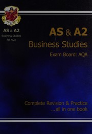 Front cover of AS & A2 Business Studies by Richard Parsons