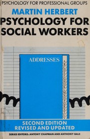 Front cover of Psychology for social workers by Martin Herbert