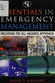 Cover of Essentials in emergency management by Brian Gallant