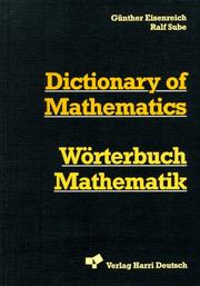 Front cover of Wörterbuch Mathematik by Günther Eisenreich