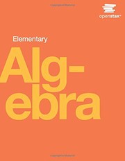 Cover of Elementary Algebra by Lynn Marecek