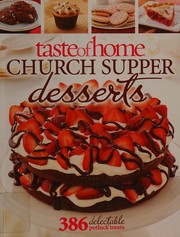 Front cover of Church supper desserts by Taste of Home Books