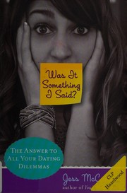 Cover of Was it something I said? by Jess McCann