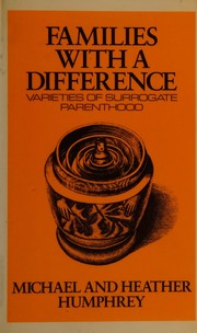 Cover of Families with a difference by Michael Humphrey
