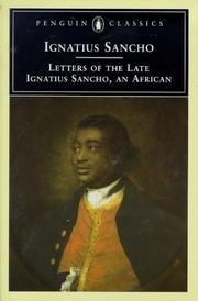 Front cover of Letters of the late Ignatius Sancho, an African by Ignatius Sancho