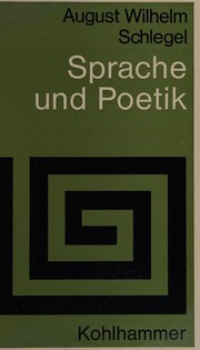Front cover of Kritische Schriften und Briefe by August Wilhelm Schlegel