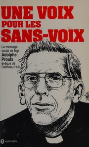 Front cover of Une voix pour les sans-voix by Adolphe Proulx
