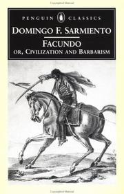Front cover of Facundo, or, civilization and barbarism by Domingo Faustino Sarmiento