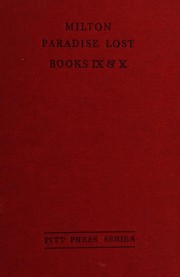 Cover of Paradise lost by John Milton
