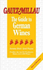 Front cover of Gault Millau, the guide to German wines by Armin Diel