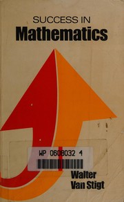 Cover of Success in Mathematics (Success Studybooks) by Walter P.Van Stigt