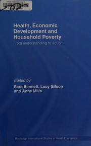 Front cover of Health, economic development, and household poverty by Sara Bennett