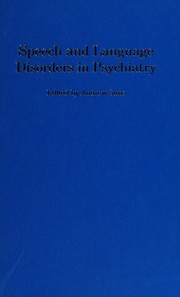 Cover of Speech & Language Disorder by A. C. P. Sims