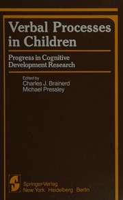 Cover of Verbal processes in children by Charles J. Brainerd