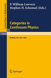 Front cover of Categories in Continuum Physics by F. William Lawvere