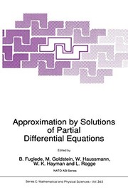 Front cover of Approximation by Solutions of Partial Differential Equations by B. Fuglede