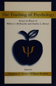 Cover of The teaching of psychology by Charles L. Brewer
