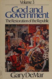 Front cover of God and government by Gary DeMar