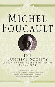 Front cover of The Punitive Society by Michel Foucault