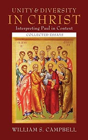 Front cover of Unity and Diversity in Christ by Campbell, William S.