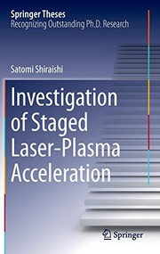 Front cover of Investigation of Staged Laser-Plasma Acceleration by Satomi Shiraishi