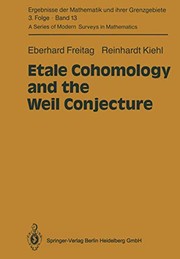Front cover of Etale Cohomology and the Weil Conjecture by Eberhard Freitag